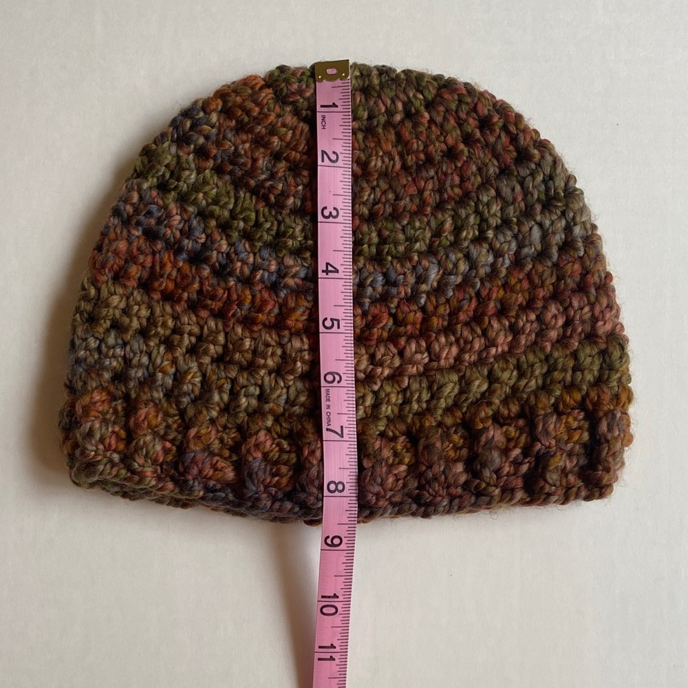 Chunky Multicolor Crochet Beanie - Picture 4 of 7